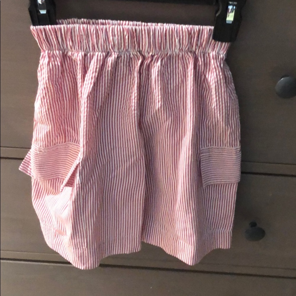 Boys red seee sucker shorts
